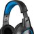 Snopy Fejhallgató - SN-GX1 ERGO (mikrofon, 3.5mm jack, hangerőszabályzó, nagy-párnás, 2.2m kábel, fekete-kék)
