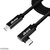 Akasa Derékszögű USB 3.2 Gen 2x2 Type-C - Type-C Kábel - 200cm - AK-CBUB66-20BK