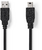 Nedis USB-A apa - MiniUSB-B apa Adapter kábel 1m - Fekete