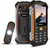myPhone HAMMER Boost 2,4" 64/256GB LTE Dual SIM csepp-, por- és ütésálló mobiltelefon - fekete/narancssárga