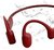 Shokz OpenRun csontvezetéses Bluetooth piros Open-Ear sport fejhallgató