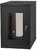 Stalflex RC10-9U-300GB 10" 9U 300 mm mély lapraszerelt fekete üveg ajtós fali rack szekrény
