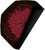 KONIX - DRAKKAR Kattegat Gaming Szőnyeg kör alakú, Fekete-Piros