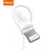 Recci RCL-P100W 1m Lightning - USB fehér adat- és töltőkábel