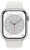 Apple Watch S8 Cellular (41mm) ezüst alumínium tok, fehér sportszíjas okosóra