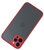 Cellect CEL-MATTIPH1461P-RBK iPhone 14 Pro piros-fekete műanyag tok