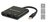Conceptronic Notebook Dokkoló - DONN01B (Bemenet: USB-C, Kimenet: HDMI+USB-C PD:60W+USB-A 3.0, fekete)