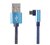 GEMBIRD Cablexpert Kábel USB Micro USB - USB A farmer borítású, 90 fokos, 1m