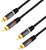 Logilink Audiokábel, 2x RCA/M - 2x RCA/M, fém, fekete, 5 m