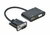Gembird HDMI -> VGA Jack stereo 3,5mm M/F adapter fekete