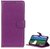 Tok álló, bőr hatású (FLIP, oldalra nyíló, asztali tartó funkció, prémium) LILA