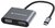 Conceptronic Notebook Dokkoló - DONN16G (Bemenet: USB-C, Kimenet: HDMI+VGA+USB-A PD:100W, ezüst)