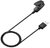 Töltőkábel (USB - Garmin, 100cm, csíptethető) FEKETE