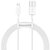 BASEUS SUPERIOR adatkábel és töltő (USB - lightning 8pin, 2.4A, PD gyorstöltés támogatás, 150cm, törésgátló) FEHÉR