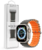 DEVIA APPLE WATCH SZILIKON SPORT SZÍJ - DELUXE SERIES SPORT6 SILICONE TWO-TONE WATCH BAND - 42/44/45/49 MM - GRAY/ORANGE