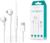 DEVIA UNIVERZÁLIS SZTEREÓ FELVEVŐS FÜLHALLGATÓ - TYPE-C - KINTONE SERIES A1 DIGITAL WIRED EARPHONE - FEHÉR