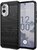 MOFI szilikon telefonvédő (közepesen ütésálló, légpárnás sarok, szálcsiszolt, karbon minta) FEKETE Nokia X30