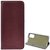 Tok álló, bőr hatású (FLIP, oldalra nyíló, asztali tartó funkció) BURGUNDY - Samsung Galaxy A53 (SM-A536) 5G