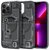 SPIGEN ULTRA HYBRID ZERO ONE műanyag telefonvédő (közepesen ütésálló, Magsafe kompatibilis, légpárnás keret) FEKETE Apple iPhone 13 Pro Max