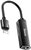 BASEUS audió adapter és töltő (elosztó, 2 lightning 8pin aljzat + 3.5mm jack aljzat - lightning 8pin) FEKETE