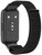 Pótszíj (egyedi méret, nylon, tépőzáras, légáteresztő) FEKETE - Honor Band 7 / Huawei Band 7
