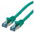 ROLINE Kábel S/FTP PATCH CAT6a LSOH, 1,5m, zöld