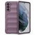 Szilikon telefonvédő (közepesen ütésálló, kamera védelem, 3D minta) LILA - Samsung Galaxy S21 (SM-G991) 5G