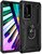 Defender műanyag telefonvédő (közepesen ütésálló, szilikon belső, telefontartó gyűrű, beépített fémlemez) FEKETE - Huawei P40 Pro+ 5G
