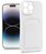 Haffner PT-6737 iPhone 14 Pro fehér szilikon hátlap kártyatartóval