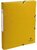 Exacompta A4 2,5cm sárga prespán karton gumisbox