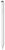 BASEUS érintőképernyő ceruza (aktív, passzív, kapacitív, LED kijelző + póthegy) FEHÉR Apple Pencil kompatibilis