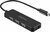 APPROX USB HUB - Type-C 4in1 HUB (3db USB2.0, 1db USB3.0) Fekete