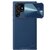 NILLKIN CAMSHIELD LEATHER műanyag telefonvédő (közepesen ütésálló, ECO bőr hatású hátlap, kamera védelem) SÖTÉTKÉK - Samsung Galaxy S22 Ultra 5G (SM-S908)