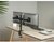 Equip Monitor Asztali konzol - 650157 (13"-27", 2 monitor, dönthető, forgatható, állítható magasság, Max.:2x9kg, fekete)