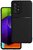 Műanyag telefonvédő (szilikon keret, ütésállóság, mágneses, bőr hatású hátlap, csíkos) FEKETE Xiaomi Redmi Note 13 4G