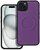 ROAR MAG MORNING szilikon telefonvédő (ECO bőr hatású, mikrofiber plüss belső, MagSafe) LILA Apple iPhone 14 Plus