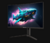 SHARK GAMING Monitor 27" - SG27-FHD240C (VA, FHD, 240Hz, 300cd/m2, 1ms, 2xHDMI, 2xDP, Ívelt)