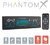 Mnc 39752 FEJEGYSÉG "PHANTOMX" - 1 DIN - 4 X 50 W - GESZTUSVERZÉLÉS - BT - MP3 - AUX - USB