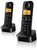 Philips D2602B/53 DECT TELEFON fekete 550mAh 2 kézibeszélő