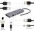 GEMBIRD Cablexpert Multiport adapter 5 az 1-ben USB-A 3.0, HDMI, LAN, SD kártya és USB Type-C - Power Delivery