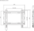 SBOX SBOX PLB-2222F-2 sbox plb-2222f-2 fali konzol,23-43 (58-109cm) fix, 45kg max.