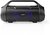 Nedis SPBB310BK nedis spbb310bk akkumulátoros party boombox, 120w, bluetooth, 10 m hatótávolság, usb, microsd , 6 óra vez nélkül