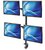 Icintracom 461566 manhattan lcd tv/monitor asztali tartó, 13"-32" quad monitor, 4 monitor állvány, fekete 461566