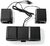 Nedis GSPR21022BK nedis gspr21022bk hangszóró készlet, csatornák: 2.2, usb tápellátás, 3,5 mm férfi, 48 w, led, hangerőszabályozó