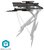 Nedis TVCM5850BK nedis tvcm5850bk motoros mennyezeti / plafon tv / monitor állvány / tartó konzol, 23-65", dönthető, forgatható, wifi