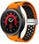 Mybandz 41719 lélegző mágneszáras szilikon óraszíj galaxy watch 5-6-7 /narancs-fekete 20mm