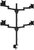 Multibrackets 7350073735891 multibrackets asztali konzol (4 képernyős), m vesa deskmount officeline quad black (15-30", max.vesa: 100x100 mm)