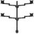 Multibrackets 7350073735891 multibrackets asztali konzol (4 képernyős), m vesa deskmount officeline quad black (15-30", max.vesa: 100x100 mm)