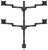 Multibrackets 7350073735891 multibrackets asztali konzol (4 képernyős), m vesa deskmount officeline quad black (15-30", max.vesa: 100x100 mm)