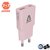 AVAX AVAX CH641P avax ch641p nano slim 30w töltő adapter usb-c (pd3.0)+usb-a (qc3.0), rózsaszín